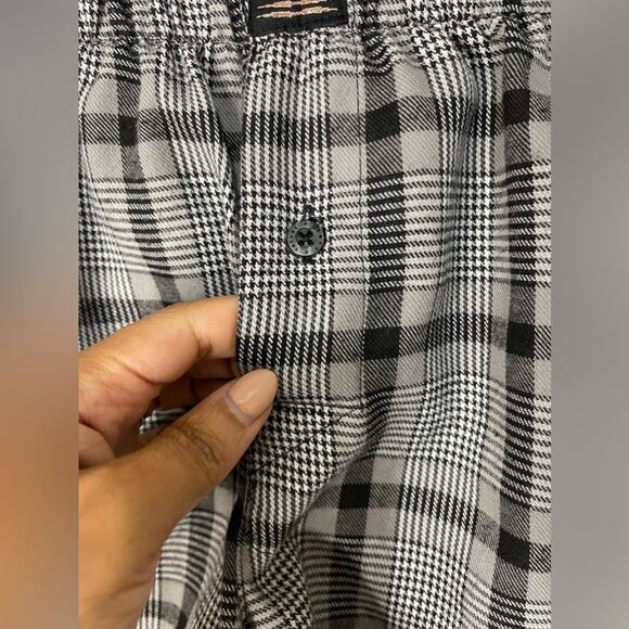 Savage X Fenty Black Grey lightweight Flannel Boxers size XS - Picture 2 of 6